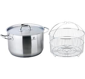 CS SOLINGEN Hrnec s poklic a fritovacm koem nerez 10 l / 28 x 18 cm PRO-X CS-044022