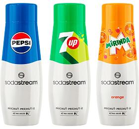 SET Sirup SodaStream PEPSI 440 ml + 7UP 440 ml + MIRINDA 440 ml