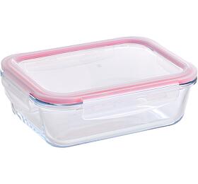 BERGNER Dza na potraviny sklenn se zaklapovacm vkem 1,5l BG-25026-RD