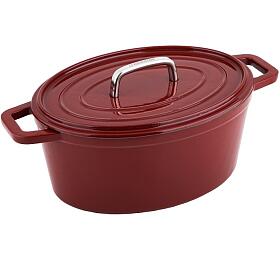 CS SOLINGEN Pek s poklic litinov ovln se smaltovanm povrchem ALPEN 31 x 23 cm erven CS-078126