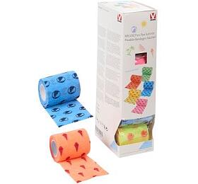 Kruuse Obinadlo elast. Fun-Flex 7,5cmx4,5m, Summer mix 10ks