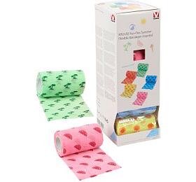 Kruuse Obinadlo elast. Fun-Flex 10cmx4,5m, Summer mix 10ks