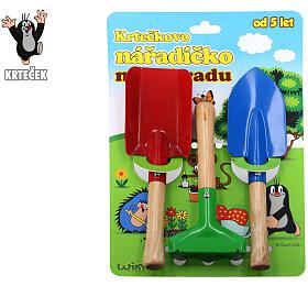 Wiky Nad zahradn Krtek kov/devo 3 ks na kart 19x28x3cm
