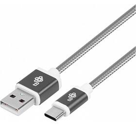 TB TOUCH TB Cable USB - USB C 1.5 m gray tape (AKTBXKUCSBA150S)