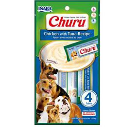 Pamlsek pro psy INABA Churu Dog Chicken with Tuna 4x14g