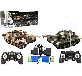 Tankov bitva Teddies Tank RC RTR, 2ks, 27MHZ a 40MHz, mask, 1:32