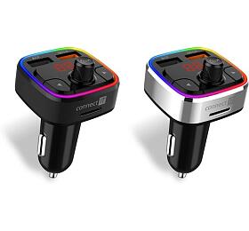 CONNECT IT CarRGB Bluetooth transmitter, 2xUSB+MicroSD, ern (CCC-9090-BK)