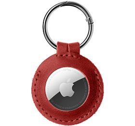 Pouzdro FIXED Case for AirTag z prav hovz ke s karabinou, erven