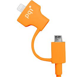 PQI i-Cable Du-Plug 90 Orange