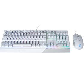 MSI hern set klvesnice s my VIGOR GK30 COMBO WHITE/ drtov/ bl/ RGB podsvcen/ USB/ CZ+SK layout (S11-04CZ305-CLA)