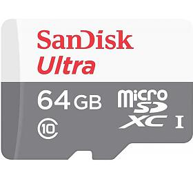Paměťová karta Sandisk MicroSDXC 64GB Ultra (80MB/s, Class 10 UHS-I, Android) (SDSQUNR-064G-GN3MN)
