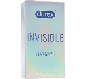 Durex Invisible Extra Thin Extra Sensitive kondomy 10&amp;nbsp;ks