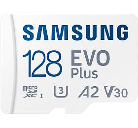Paměťová karta Samsung micro SDXC 128GB EVO Plus + SD adaptér (MB-MC128KA/EU)