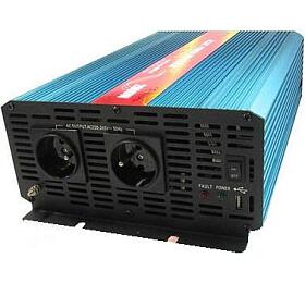Napov mni Carspa P2000UR-12 12V/230V+USB 2000W,ist sinusovka