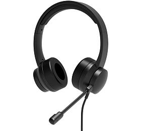 PORT CONNECT - Stereo headset s mikrofonem, USB-A/USB-C, ern (901605)