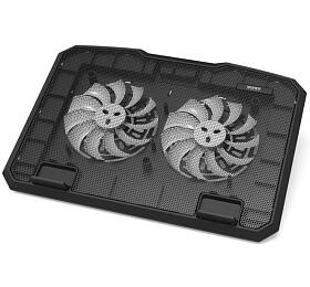 PORT CONNECT COOLER PRO, chladc stojan na notebook, 2x USB, ern (901099)