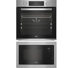 SET Trouba Beko BBIM12301X + Mikrovlnn trouba Beko BMOB20231BG