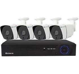 Kamerov set Securia Pro NVR4CHV8-W IP, 8Mpx, 4 kamery, PoE NVR, bl, po opav