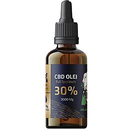Konopný olej ZELENÁ BÁBA Full Spectrum CBD 30%, 10ml