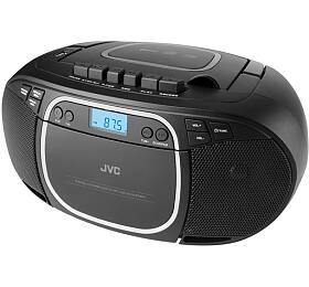 Radiomagnetofon s CD JVC RC-E451B, černý