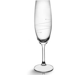 Sklenice na sekt vlnka 0,22 l 2 ks Orion