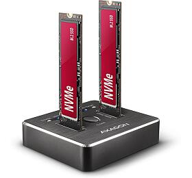 Axagon ADSA-M2C, USB-C 3.2 Gen 2 - 2x M.2 NVMe SSD CLONE MASTER dokovac stanice