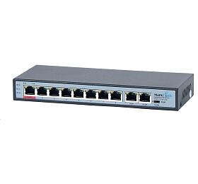 MaxLink PoE switch PSBT-10-8P-250 (nhrada za PSAT-10-8P-250), 10x LAN/8x PoE 250m, 802.3af/at/bt