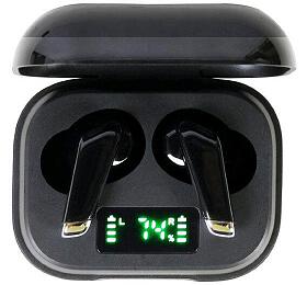 GEMBIRD Sluchátka FitEar-X300B, Bluetooth, TWS, černá