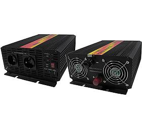 CARSPA mni napt Carspa CAR2KU-12 12V/230V+USB 2000W, modifikovan sinus (CAR2KU-122)