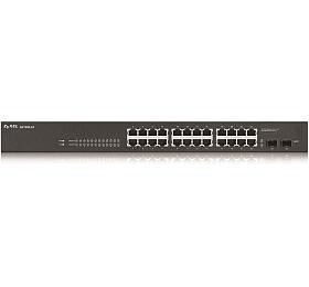 ZYXEL 24xGb 2xSFP fanless rack web sw.GS1900-24 v2 (GS1900-24-EU0102F)