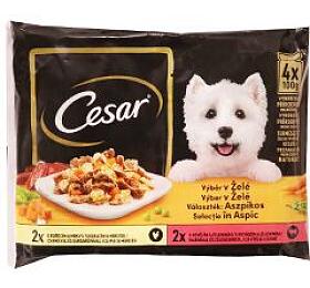 Cesar Selection kapsa výběr v želé 4x100g