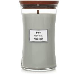 WoodWick Lavender &amp; Cedar vonn svka s devnm knotem 609,5 g