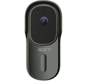 iGET HOME Doorbell DS1 Anthracite - WiFi bateriov videozvonek, FullHD, obousmrn zvuk, CZ aplikace (75020802)