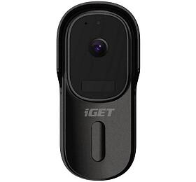 iGET HOME Doorbell DS1 Black - WiFi bateriov videozvonek, FullHD, obousmrn zvuk, CZ aplikace (75020800)