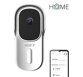 iGET HOME Doorbell DS1 White - WiFi bateriov videozvonek, FullHD, obousmrn zvuk, CZ aplikace (75020801)