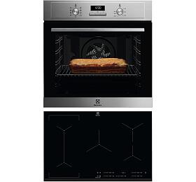 SET Trouba Electrolux 600 FLEX SurroundCook EOF3H40X + Indukn deska Electrolux EIV835