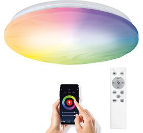 Solight LED smart stropn svtlo Wave, 30W, 2300lm, wifi, RGB + CCT, dlkov ovldn