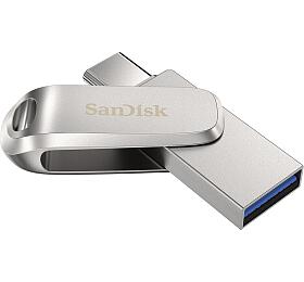 SanDisk Ultra Dual Drive Luxe USB-C 128GB /&amp;nbsp;USB 3.0 Typ-C /&amp;nbsp;USB 3.0 Typ-A /&amp;nbsp;stříbrný