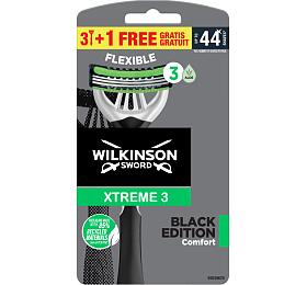 Wilkinson Sword Xtreme3 Black jednorzov holic strojek, 4 ks