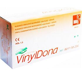 Vulkan VinylDona vinylov jednorzov bezpran rukavice velikost S, 100 ks