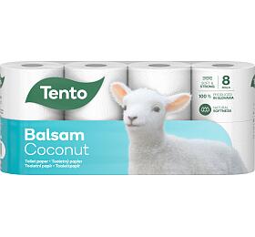 Tento Balsam Coconut 3vrstv toaletn papr, role 142 trk, 19,03 m, 8 rol