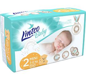 Linteo Baby Premium Mini dtsk pleny 3 a 6 kg, 34 ks