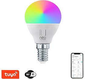 Immax NEO LITE Smart rovka LED E14 6W RGB+CCT barevn a bl, stmvateln, WiFi, P45