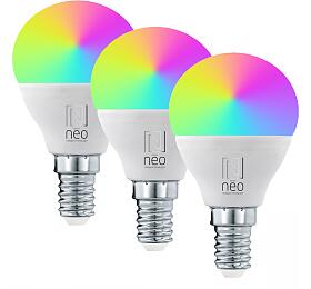 Immax NEO LITE Smart 3x rovka LED E14 6W RGB+CCT barevn a bl, stmvateln, WiFi, P45