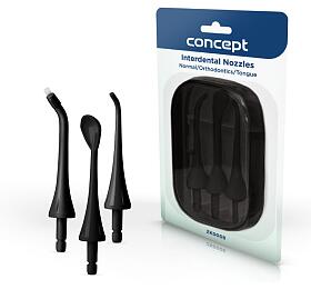 Concept Nhradn hlavice k dentln spre PERFECT SMILE ZK402x, ZK4030, black, set 3 ks ZK0008