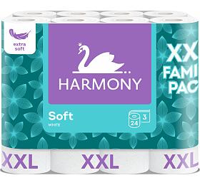 Harmony Soft Family Pack 3vrstv toaletn papr, 24 rol, 15,7 m role