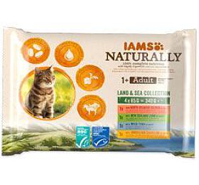 Iams Cat Adult mix masa v omce multipack 4x85g