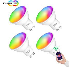 Smart LED rovka GU10 4,5W RGB NOUS P8/4pack WiFi Tuya sada 4ks