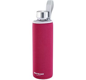 Lahev na pit sklenn s obalem VIVA 550 ml - erven Westmark