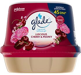 Glade osvova vzduchu gel do koupelny Luscious Cherry &amp; Peony, 180 g